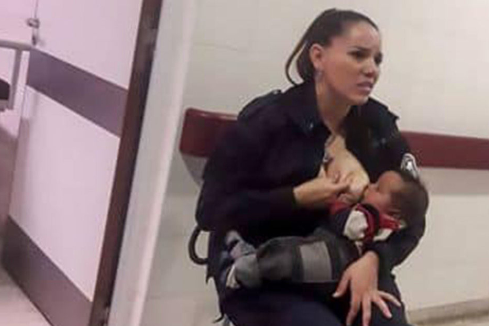 Celeste Ayala stillte in einem Krankenhaus ein fremdes Baby.