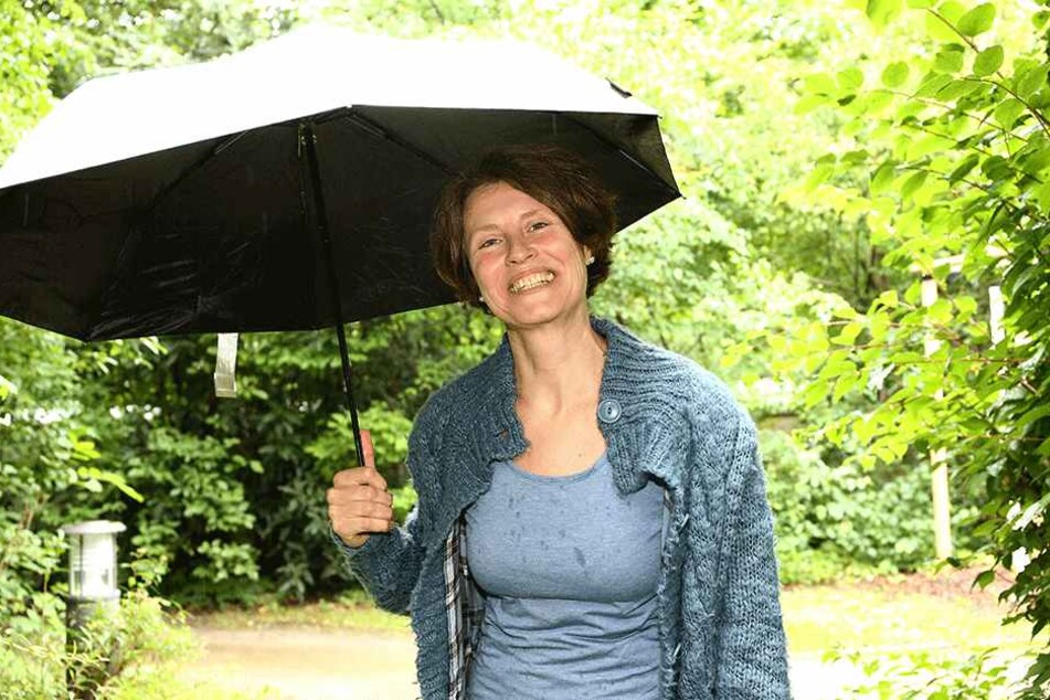 Regenwolken sind für Astrid Schurig ein Segen.