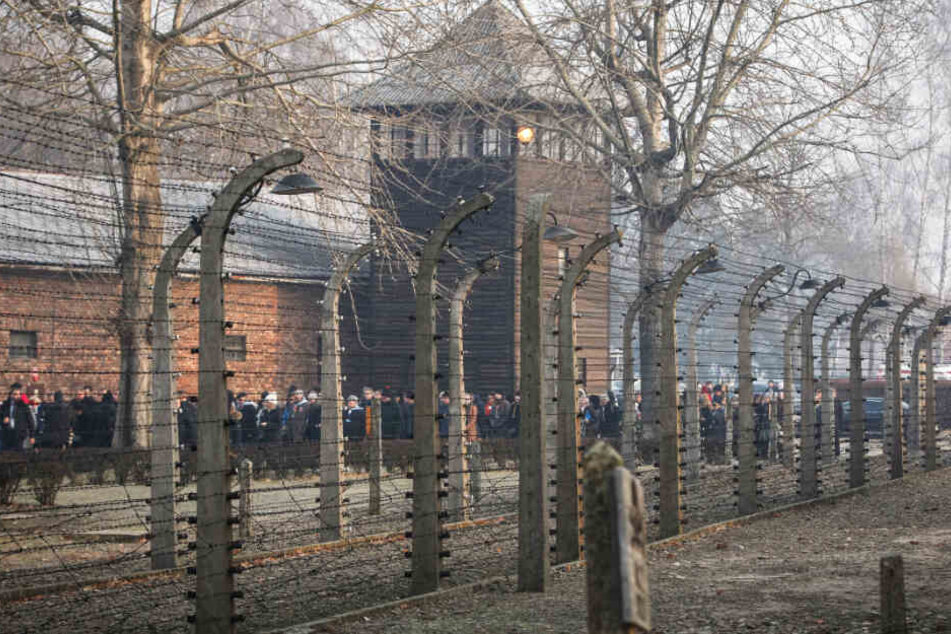 An der Gedenkfeier zum 75. Jahrestag der Befreiung des ehemaligen deutschen Konzentrationslagers Auschwitz kamen am Montag zahlreiche Besucher.