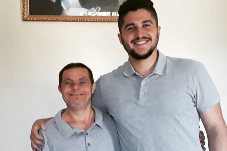 Jad mit seinem Sohn Sader Issa.