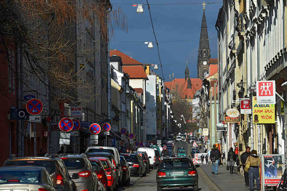 Auf der Alaunstraße kam es zu der heftigen Auseinandersetzung der fünf Männer.