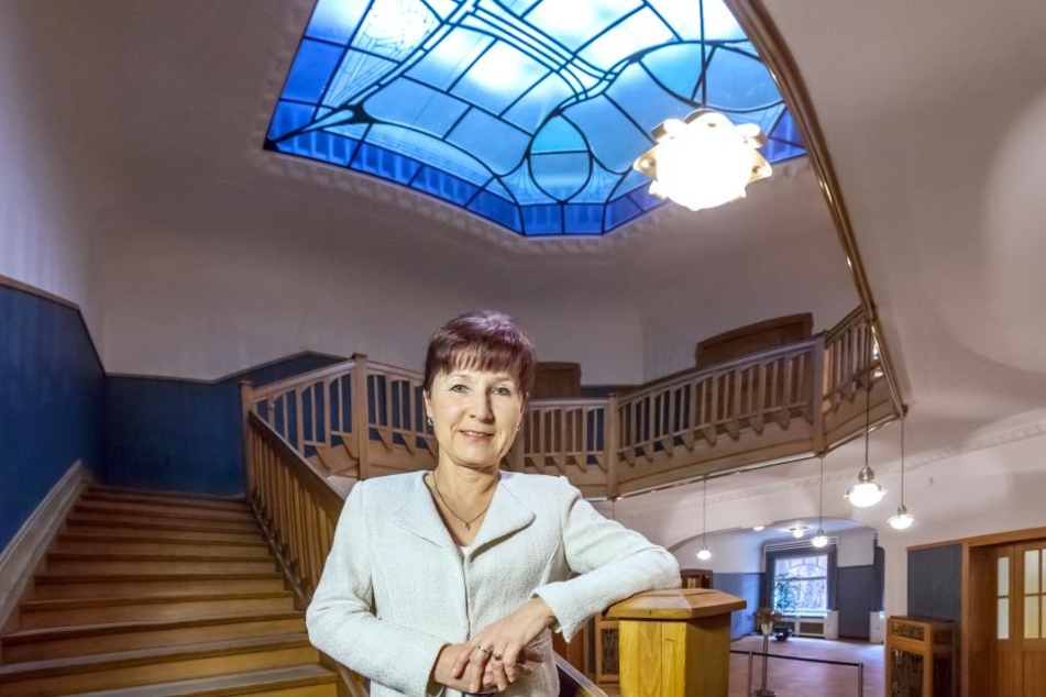 Andrea Pötzsch (52), Leiterin der Villa Esche, organisiert verschiedenste Veranstaltungen in den Räumlichkeiten.