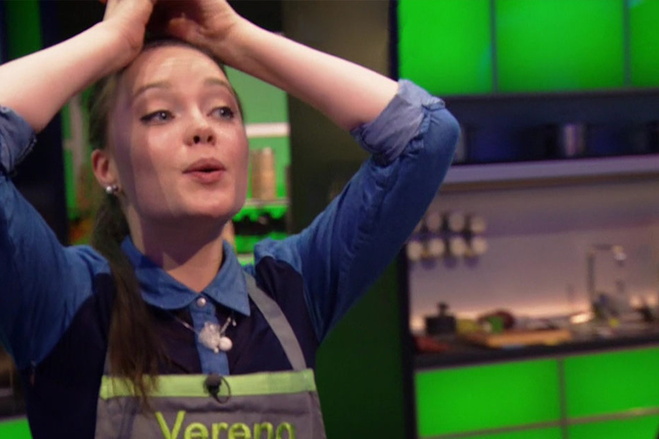 Schade, schade - beim Dessertkochen patzte Verena Leister (23) und musste die
Show verlassen.