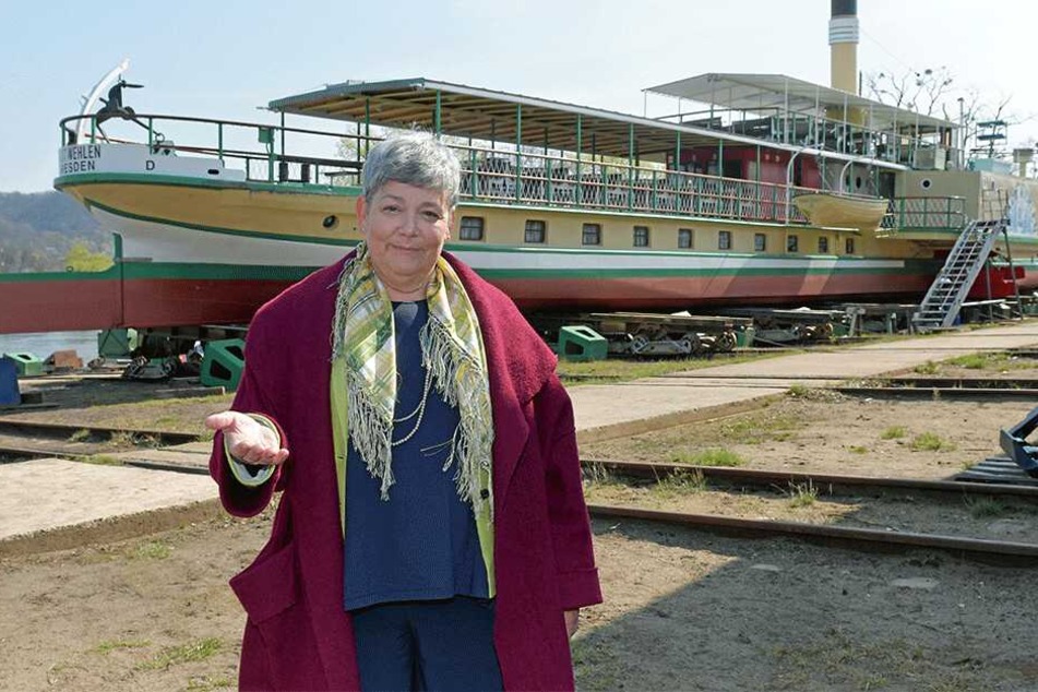 Flottenchefin Karin Hildebrand (64) bleibt optimistisch und hofft auf genug Wasser im Jahr 2019.
