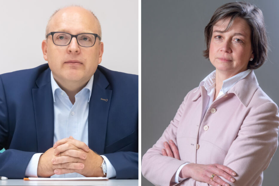 Almut Patt (51, F.r.), Sven Schulze (47, F.l.) kritisieren die Statistik.