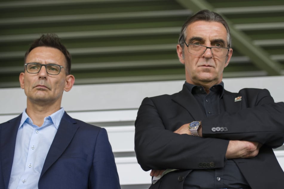 Michael Born und Ralf Minge vertraten den Verein bei der Verhandlung am Montag in Frankfurt.
