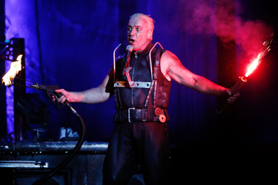 Rammstein singer Till Lindemann at the Wacken Open Air 2016.