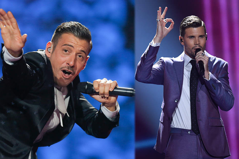Francesco Gabbani (l.) aus Italien und Robin Bengtsson aus Schweden sind die großen Favoriten beim diesjährigen Eurovision Song Contest.