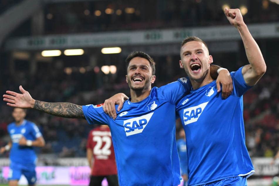 Großer Jubel: Die TSG sackt drei Punkte in Hannover ein.