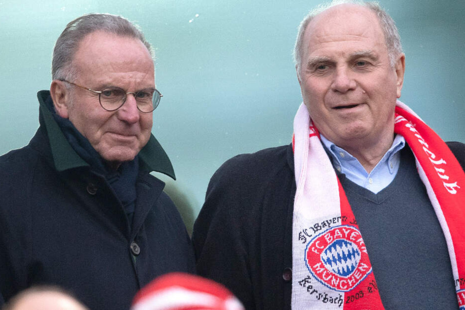 Karl-Heinz Rummenigge (l.) und Uli Hoeneß (r.) sind sich bei Niko Kovac nicht einig.