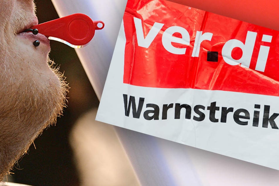 In den letzten Tagen rief Verdi in Berlin und Brandenburg vermehrt zu Warnstreiks auf, um die Konditionen der Mitarbeiter im Einzelhandel zu verbessern. (Bildmontage)