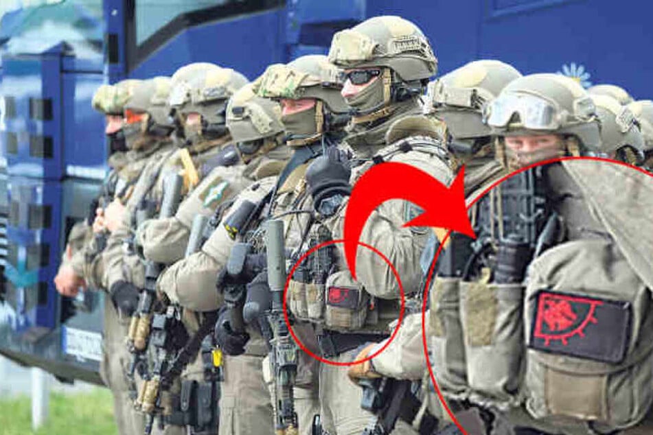 Weil der Beamte diesen Aufnäher an seiner Uniform trug, verhängte das LKA eine Disziplinarstrafe.