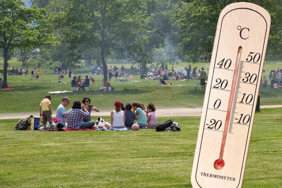 Bei den Temperaturen zog es viele Leute nach draußen.