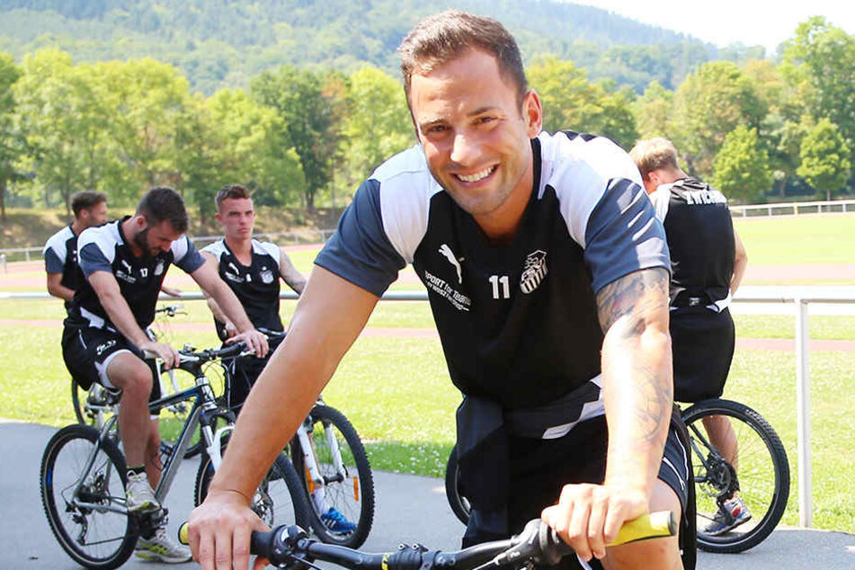 Vor der Radtour lachte Ronny Garbuschewski noch...