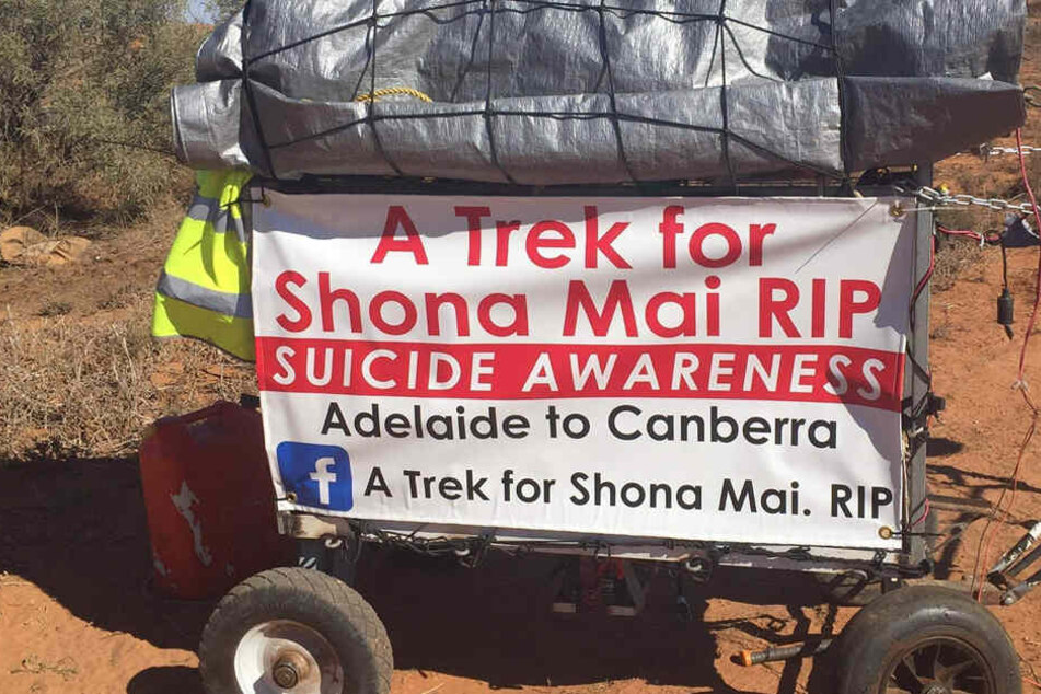 Mit diesem Buggy ist Paul Murcott unterwegs nach Canberra.