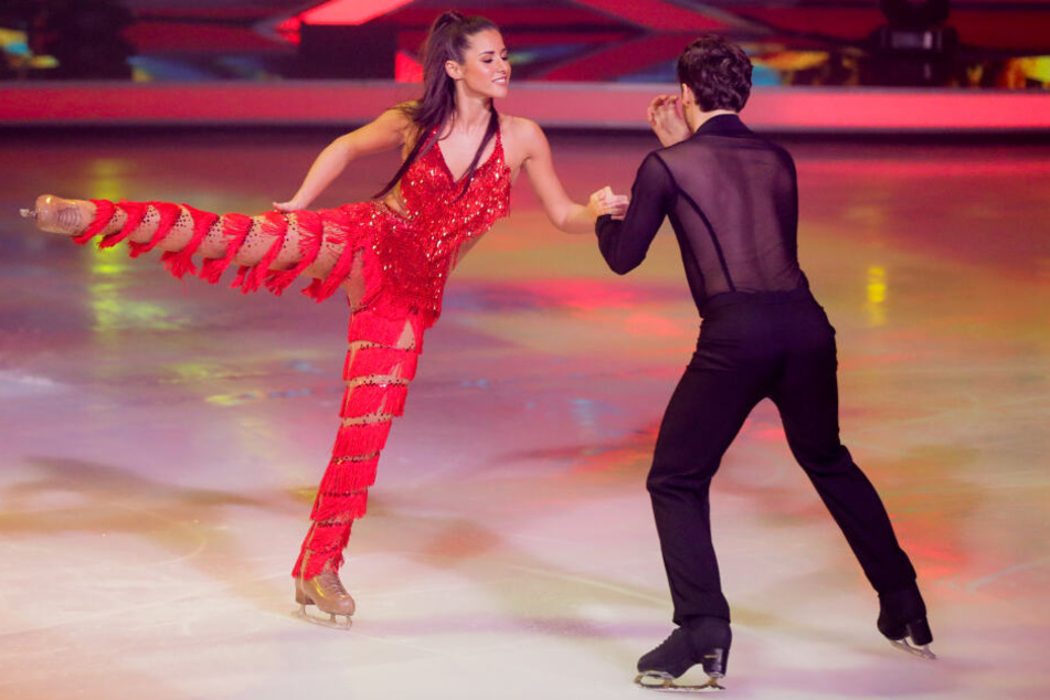 Sarah Lombardi bei einem Auftritt von "Dancing on Ice".