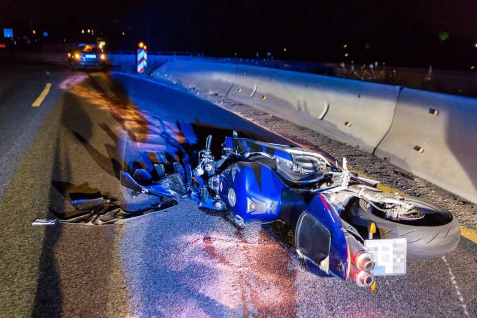 Das Motorrad war nach dem Crash kaum noch wieder zu erkennen.