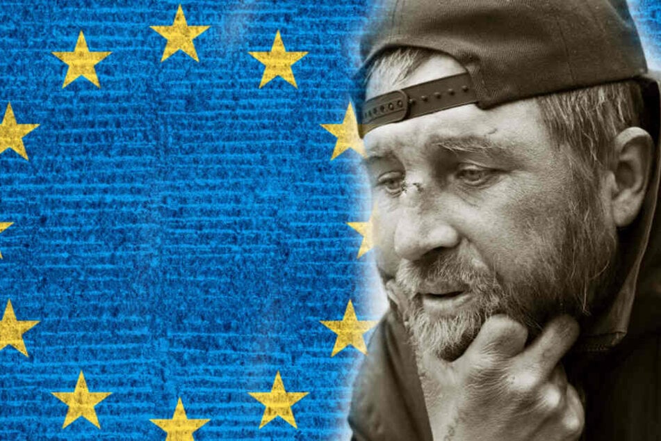 Auch Obdachlose haben das Recht an der Europawahl teilzunehmen! (Symbolbild / Bildcollage)