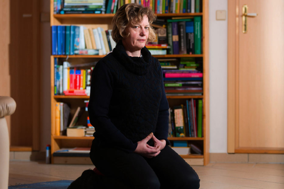 Einfach mal sitzenbleiben: Bei der Zen-Meditation lässt Kerstin Alexander
ihre Gedanken zur Ruhe kommen.