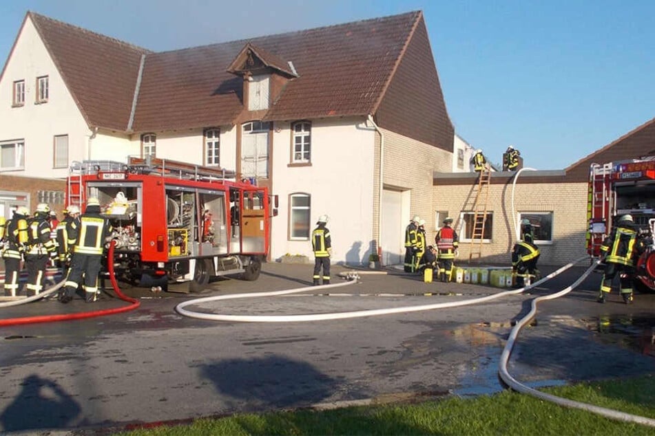 Autofahrer bemerkten das Feuer und alarmierten die Feuerwehr.