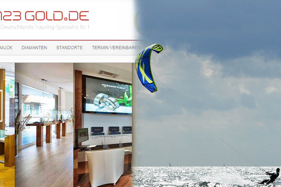 Beim Kitesurfen (rechts) verstarb der Millionär Alexander Ferch.