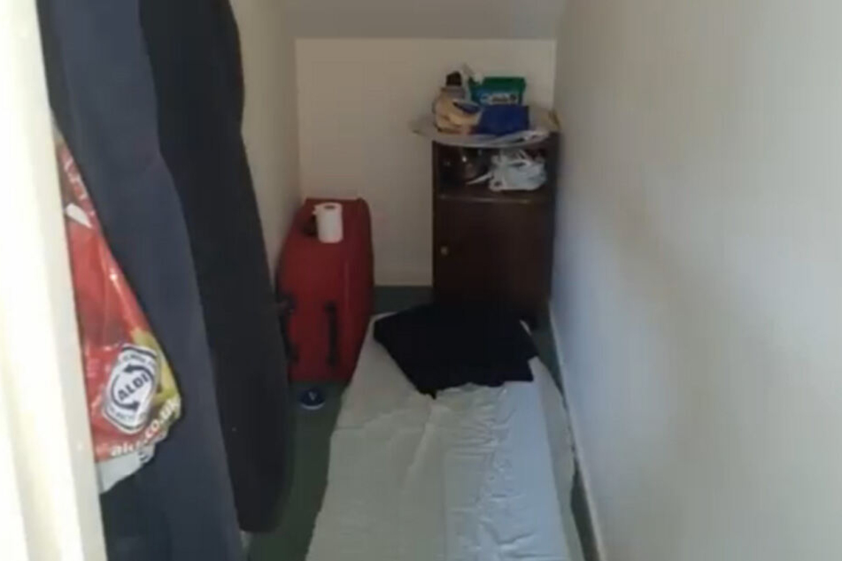 In dieser Kammer musste der arme 31-Jährige hausen.
