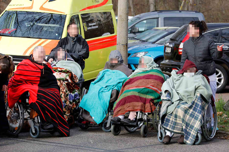 Die Bewohner wurden schnell in Sicherheit gebracht.