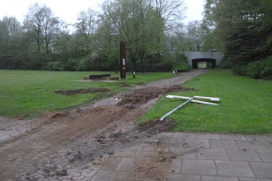 Die Vandalen trieben sichtlich ihr Unwesen.