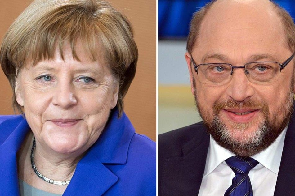 Sind jetzt Rivalen: Angela Merkel (62, CDU) und Martin Schulz (61, SPD).