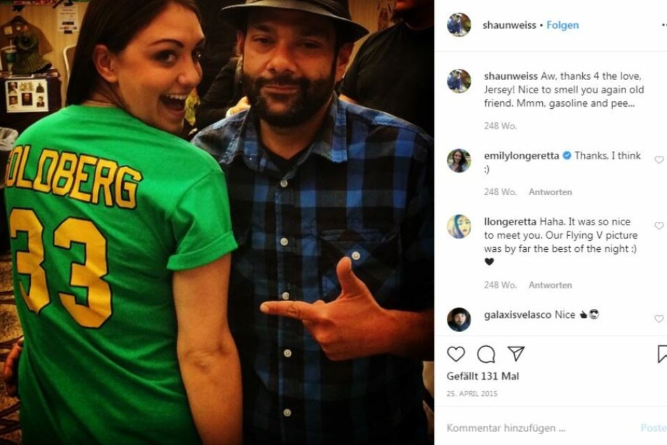 Shaun Weiss 2015 auf seinem Instagram-Profil.