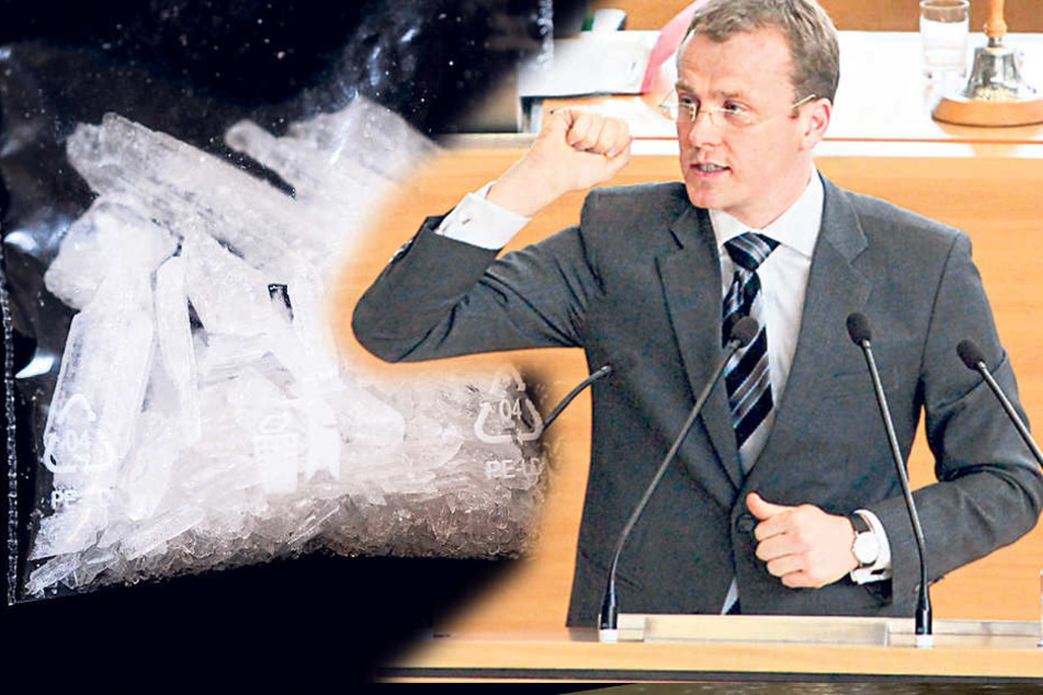 CDU-Politiker Alexander Krauß (41) macht sich stark für den Kampf gegen die
Teufelsdroge Crystal.