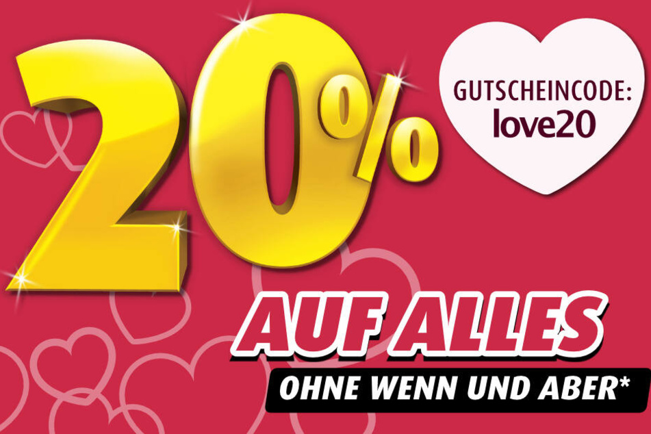 Dieses Bild an der Kasse vorzeigen oder Code nennen und schon gibt's 20% Rabatt.