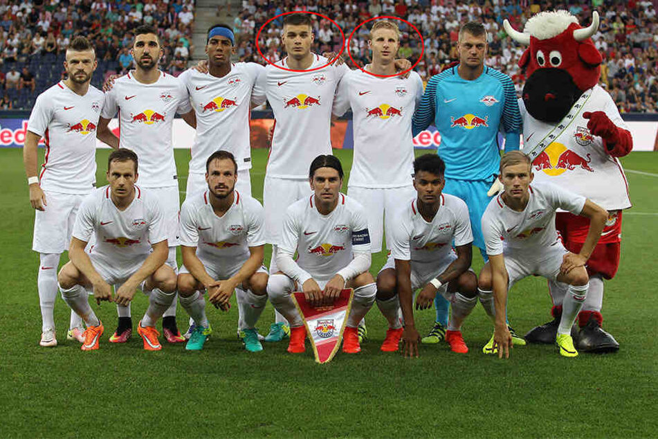 Wechseln Duje Daleta-Car (4. v. links) und Martin Hinteregger (5.v.l.) von Salzburg nach Leipzig?
