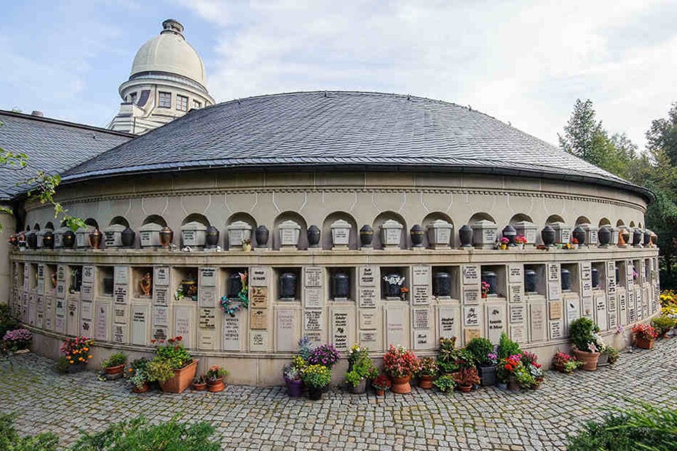 Es wird mehr gestorben: Die Urnenwand auf dem städtischen Friedhof in der Wartburgstraße ist voll belegt.