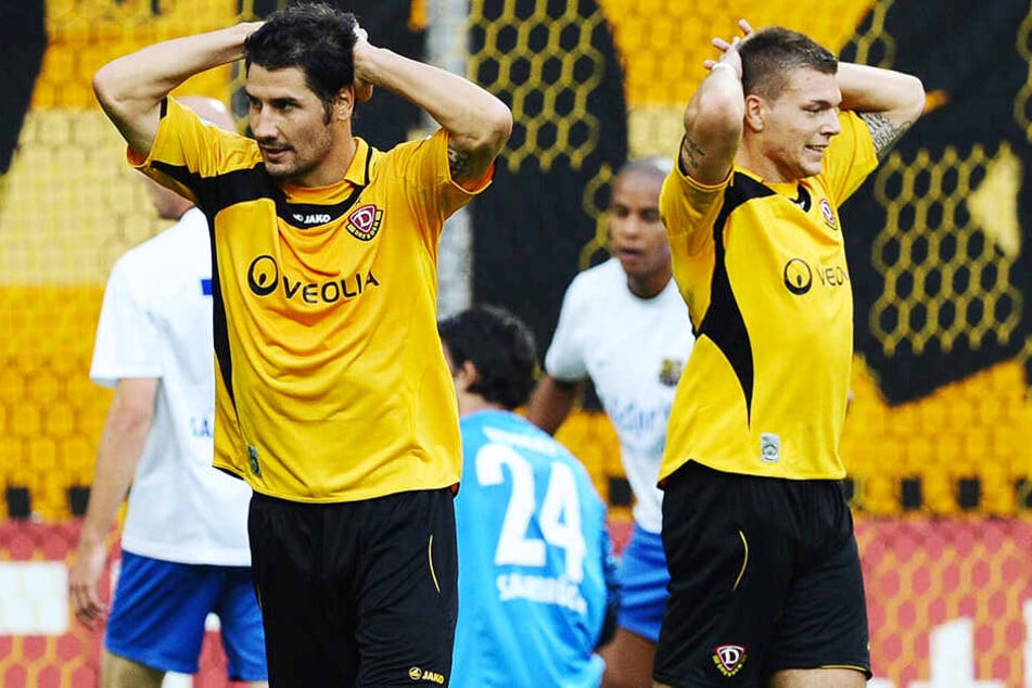 Der heutige Dynamo-Trainer Cristian Fiel und Alexander Esswein spielten in der Saison 2010/11 gemeinsam für Dresden.