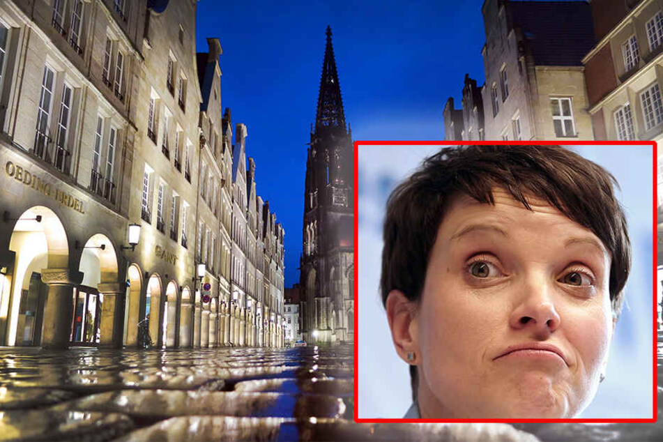 Münsters Kaufleute präsentieren sich als Einheit gegen die AfD und Frauke Petry (41). (Symbolbild)