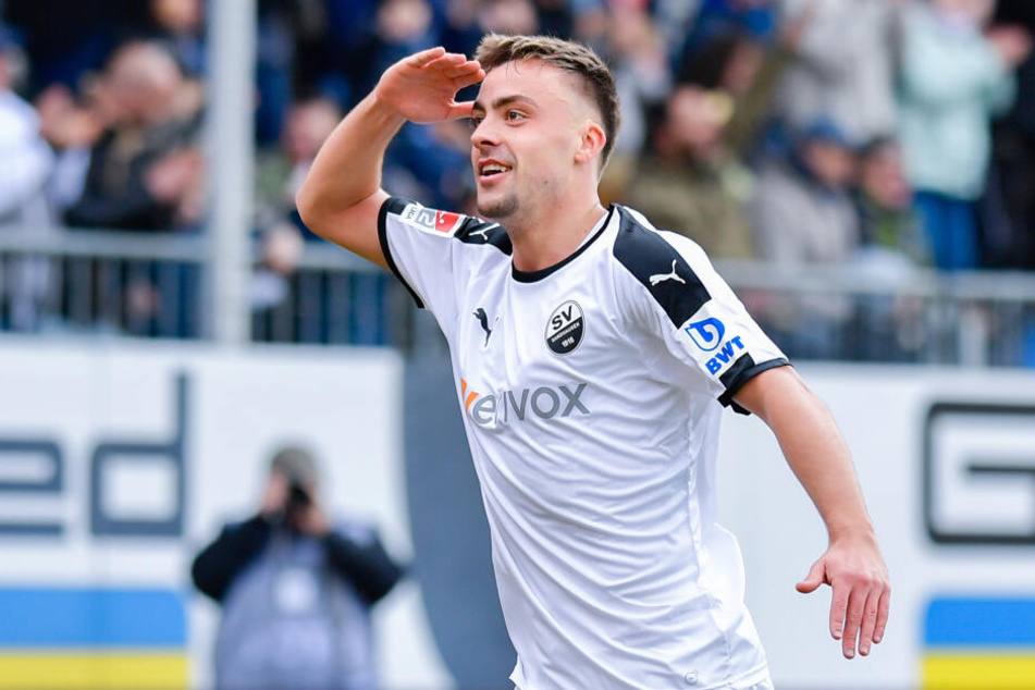 Philipp Förster traf für Sandhausen in der letzten Saison fünfmal (29 Einsätze).
