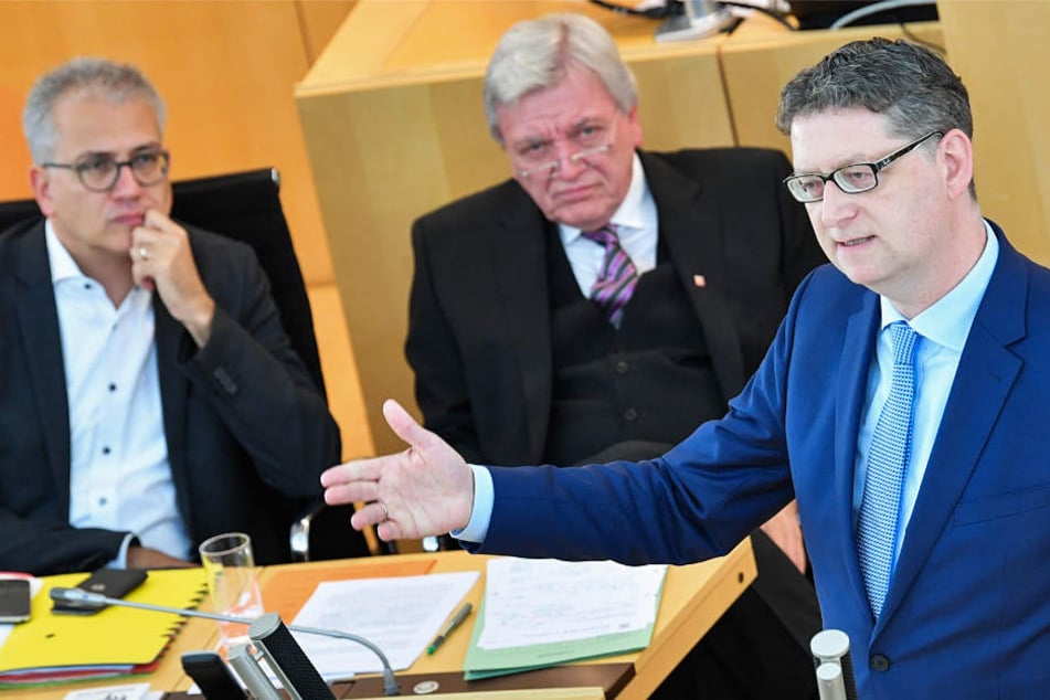 SPD-Chef Thorsten Schäfer-Gümbel (r.) hält viele Koalitionsmodelle für vorstellbar.