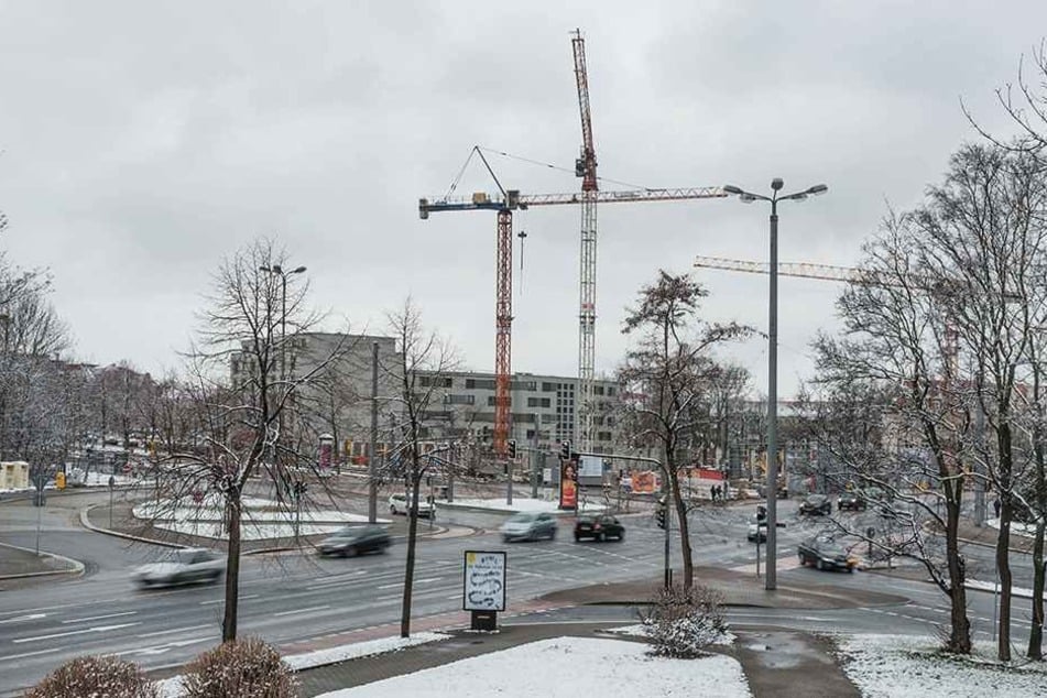 Am Nürnberger Platz drehen sich bereits die Baukräne.