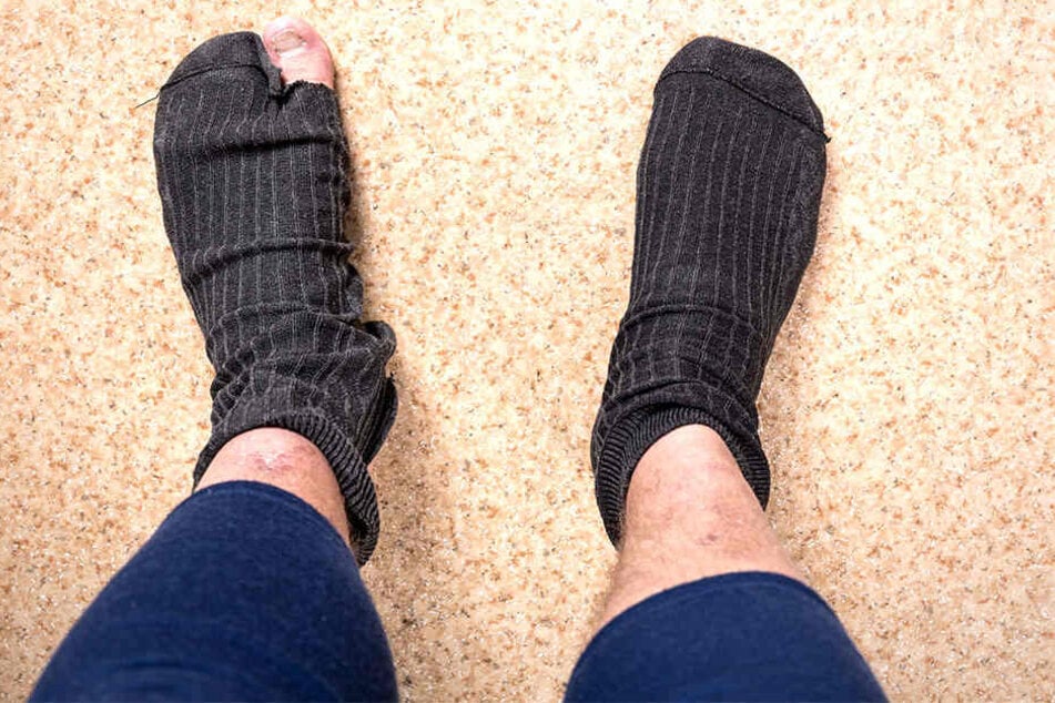 Wegen seiner stinkenden Socken wurde ein Mann festgenommen.
