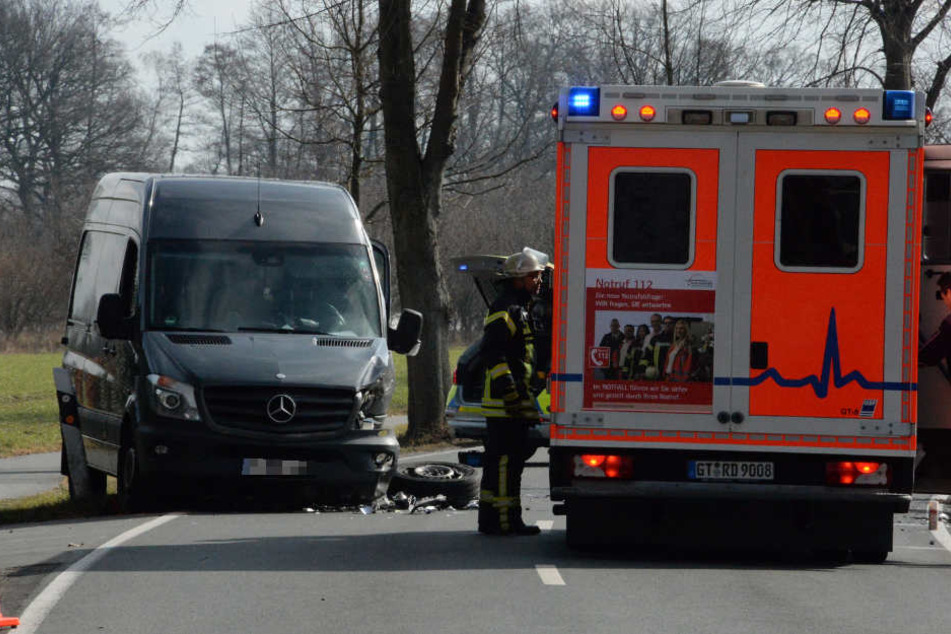 Die Verletzten mussten mit dem Krankenwagen ins Krankenhaus.