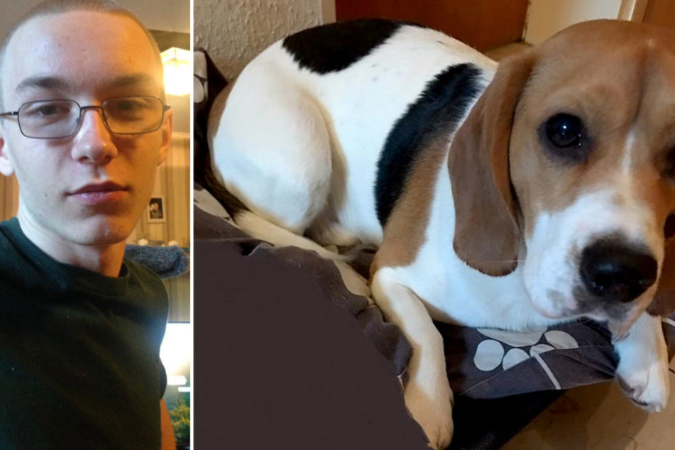 Wie der Hund (r.) mit Tat von Marcel Heße oder mutmaßlichem Täter in Verbindung steht, wollte die Polizei aus ermittlungstaktischen Gründen nicht sagen.