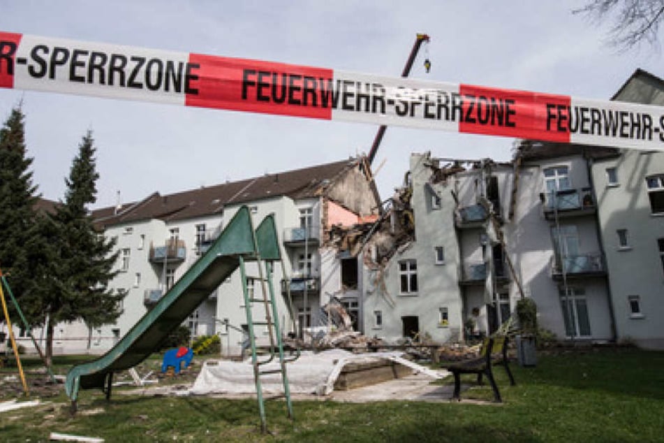 Das Mehrfamilienhaus in Dortmund wurde durch die Explosion komplett zerstört.
