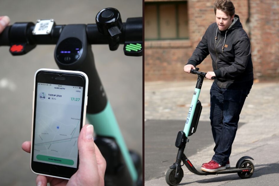 Moderne E-Scooter können per App geortet werden.