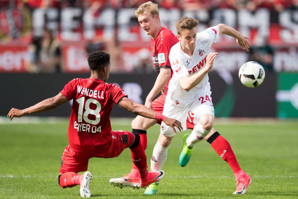 Lukas Klünter (21) erzielte am 13.05.2017 im Spiel bei Bayer Leverkusen (2:2) sein erstes Bundesligator.
