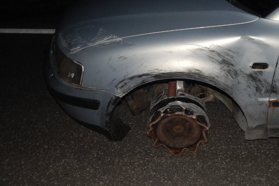 Der Fahrer hielt erst an, als es gar nicht mehr ging.