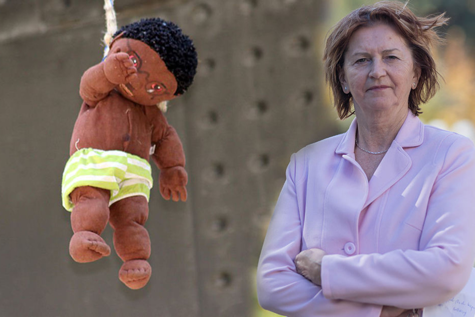 Vor einer Woche hing in Schwarzenberg eine "hingerichtete" Kinderpuppe von einer Brücke, einen Tag später trafen sich Anhänger der rechten Szene in der Stadt. Nun wehrt sich OB Heidrun Hiemer.