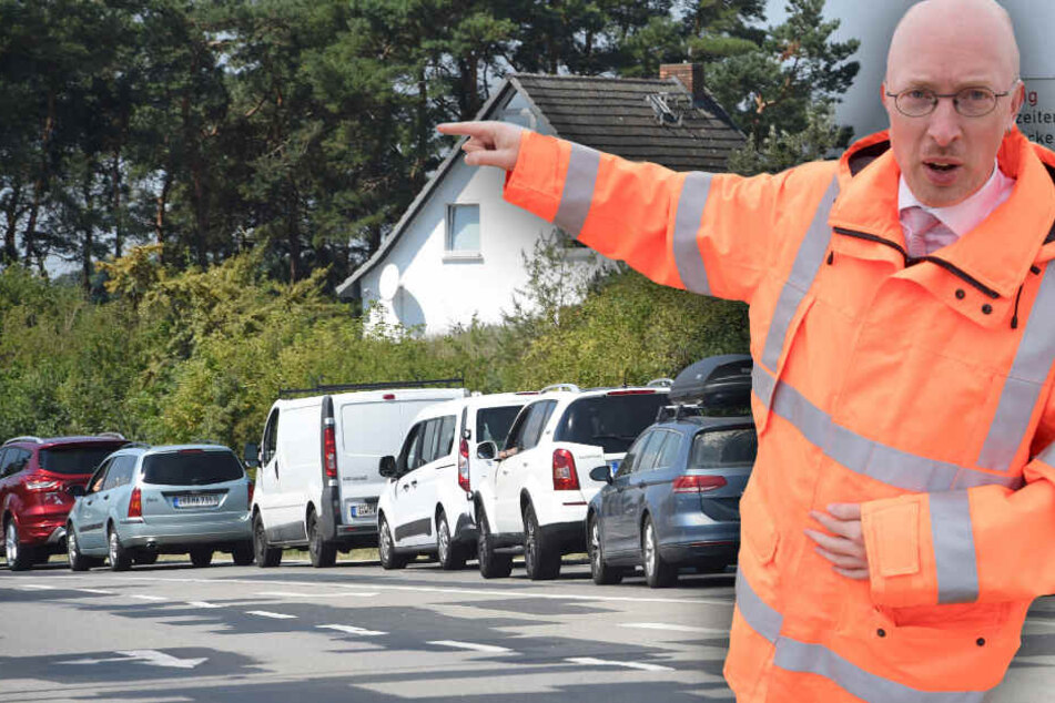 Pegel verspricht den Usedomern Entlastung, doch ist die Insel dem Verkehrsanstieg gewachsen? (Bildmontage)