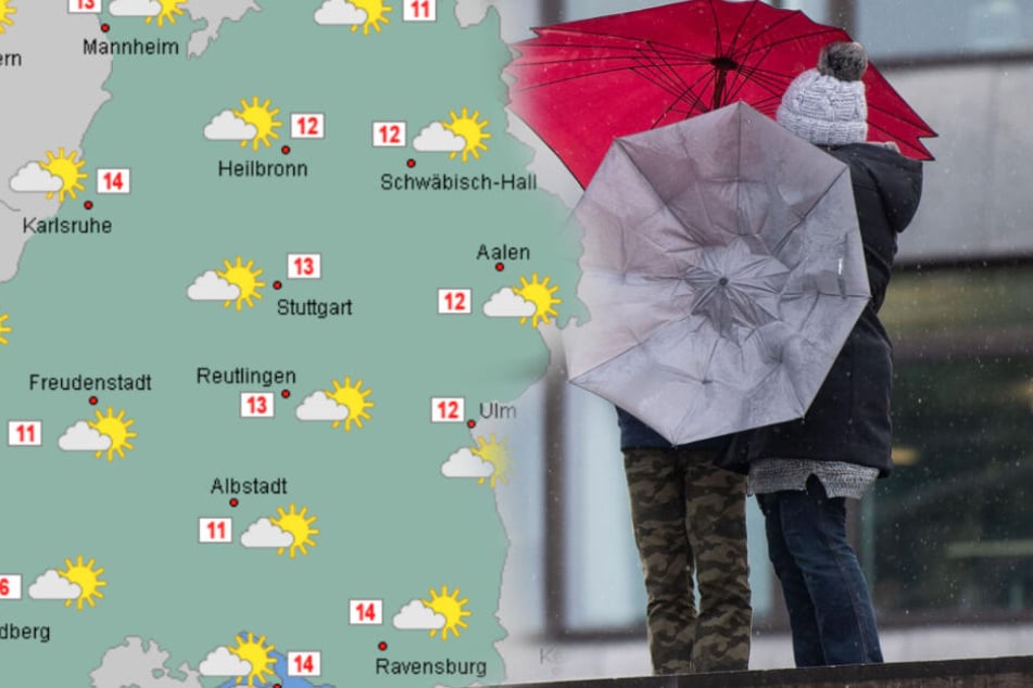 Schön wird das Wetter erstmal nicht. (Fotomontage)