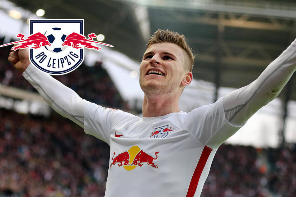 Timo Werner jubelt nach dem Sieg von RB Leipzig gegen den 1. FC Köln.